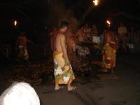 The Luau at the Kona Village - Roasting the Pig