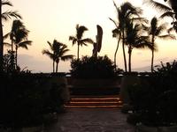 Inside the hotel at the Hyatt on Maui - it overlooked the beach