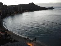 The view from the hotel on Waikiki