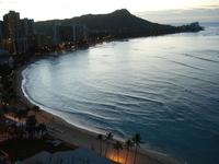 The view from the hotel on Waikiki