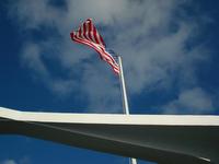 The Flag on top of the memorial