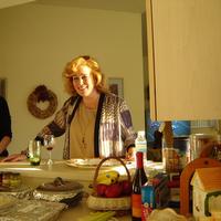 Lynn and MJ are enjoying the wine