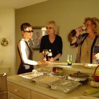 Now Sally, Lynn and MJ are enjoying the wine