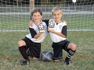 Seamus and Brendan with Trophies