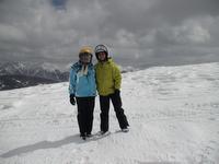 Father and daughter at Machinegun Ridge