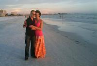 Sally & me at Siesta Key Beach - October 2009