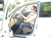 Ashley in her new PT Cruiser