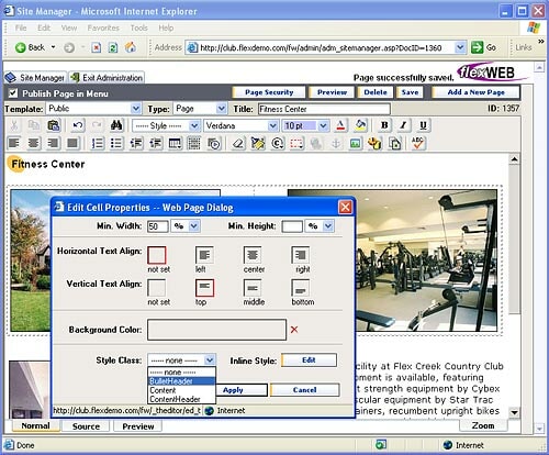 FlexWEB Content Editor